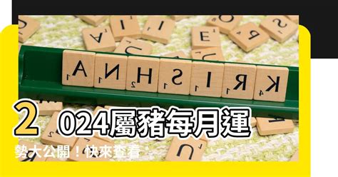 2024屬豬每月運勢|2024年属猪人的全年运势 属猪2024年每月运程宋韶光